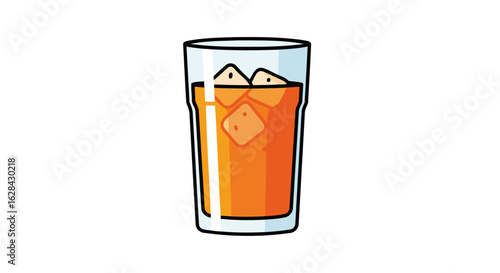 refreshing iced tea summer drink icon for websites and menus