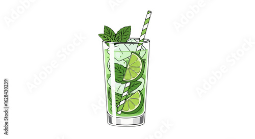 refreshing mojito cocktail lime mint ice perfect summer drink