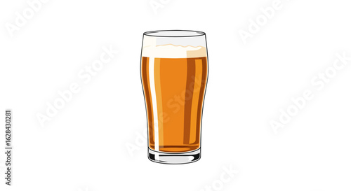 refreshing pint of beer perfect for brewery websites and menus
