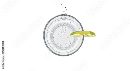 refreshing sparkling water with lime perfect for summer hydration