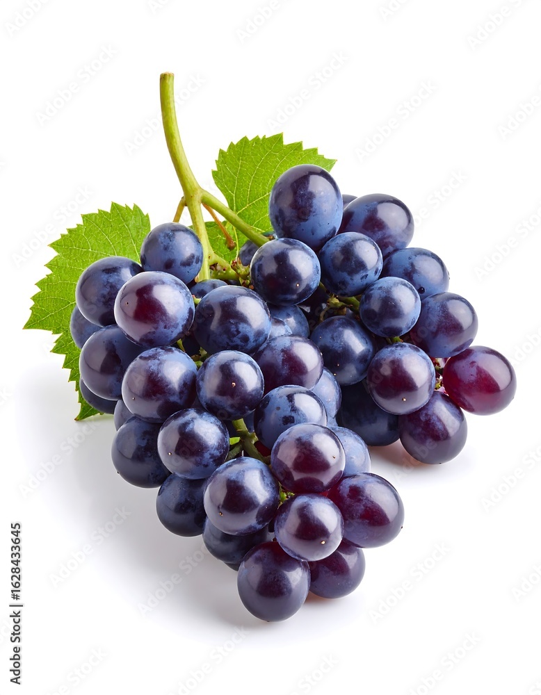 Fototapeta premium Fresh bunch of dark purple grapes