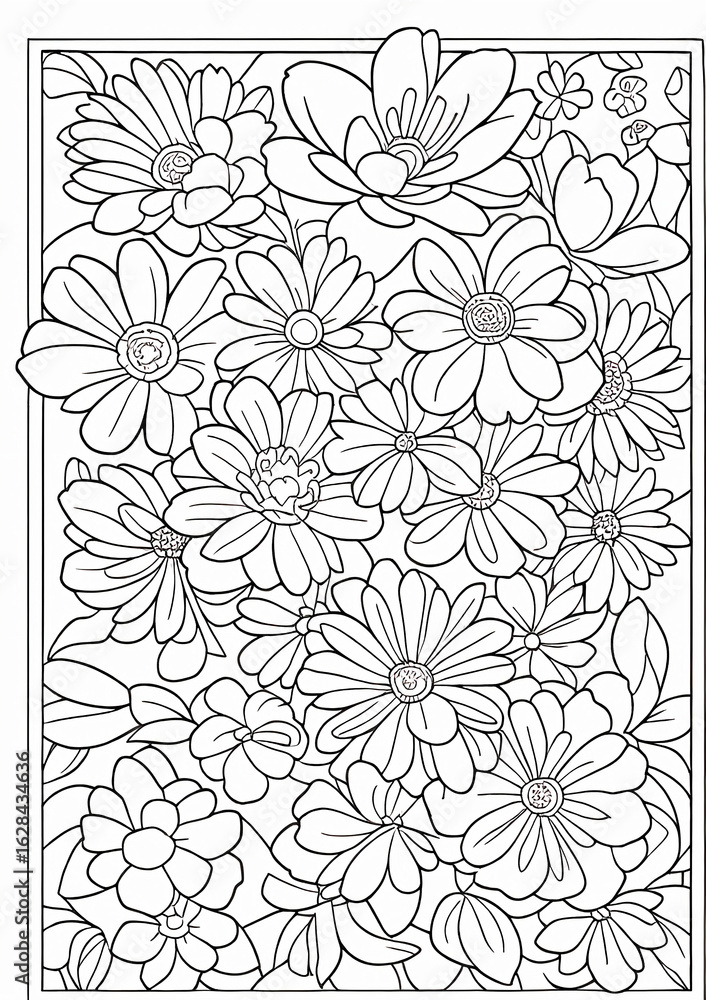 Fototapeta premium seamless floral background