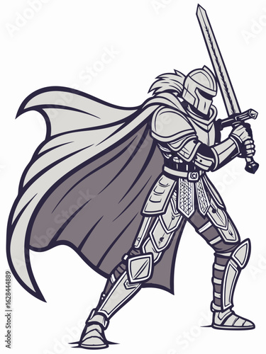knight with sword