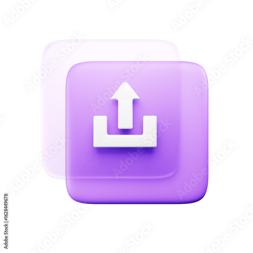 Road sign 3d web and apps icon