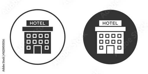 hotel icon. flat sign design. Vector symbol pictogram. UX UI icon