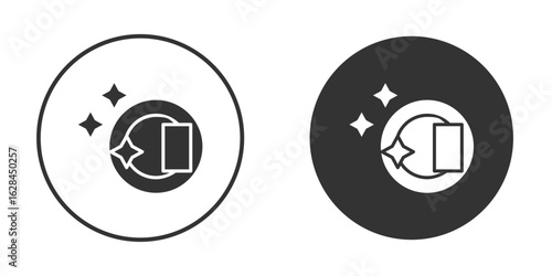 Washing dishes icon. flat sign design. Vector symbol pictogram. UX UI icon