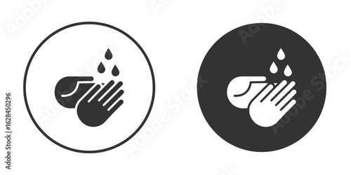 Wash hands icon. flat sign design. Vector symbol pictogram. UX UI icon