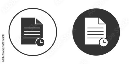 Timesheet icon. flat sign design. Vector symbol pictogram. UX UI icon