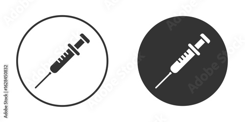 Syringe injection icon. flat sign design. Vector symbol pictogram. UX UI icon