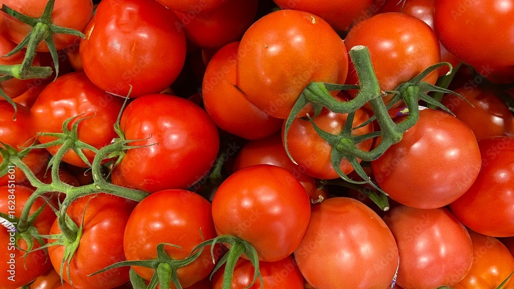 Φωτογραφία red tomatoes in a market