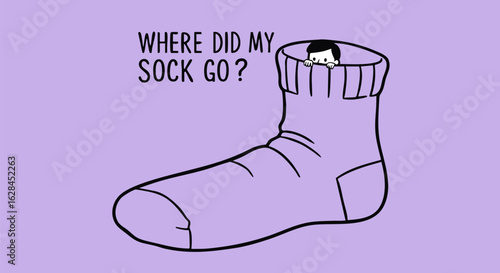 "Where Did My Sock Go?" - Moka Pot Character