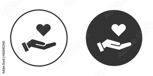 Philanthropy icon. flat sign design. Vector symbol pictogram. UX UI icon