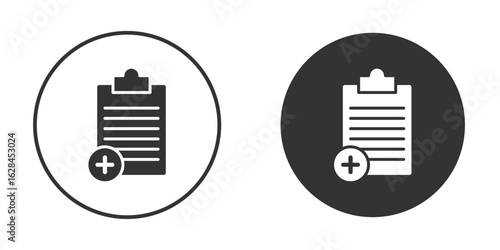 Medical report icon. flat sign design. Vector symbol pictogram. UX UI icon