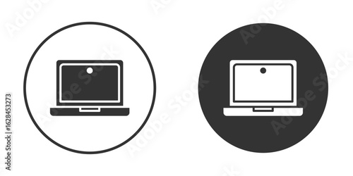 Laptop icon. flat sign design. Vector symbol pictogram. UX UI icon