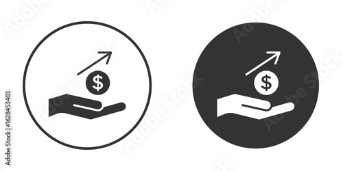 Investment icon. flat sign design. Vector symbol pictogram. UX UI icon