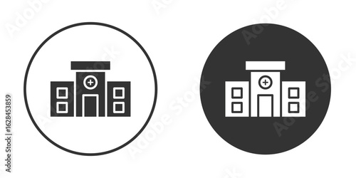 Hospital icon. flat sign design. Vector symbol pictogram. UX UI icon