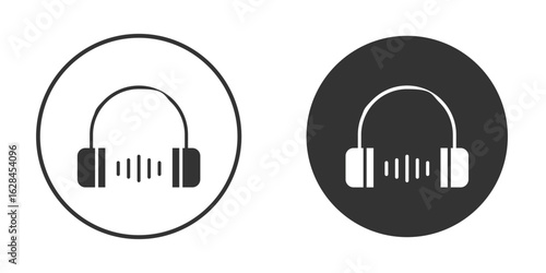 Headphone icon. flat sign design. Vector symbol pictogram. UX UI icon