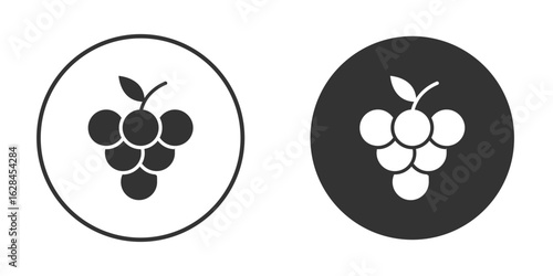 Grapes icon. flat sign design. Vector symbol pictogram. UX UI icon