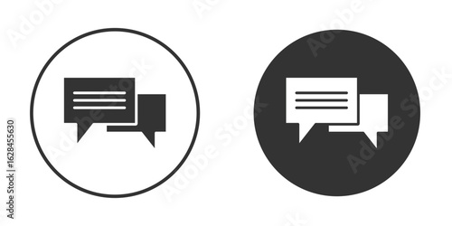 Chat bubble icon. flat sign design. Vector symbol pictogram. UX UI icon