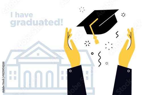 Education. Creative vector illustration for web banner, social media, business presentation, marketing material. Back to school. Distance education, online learning.