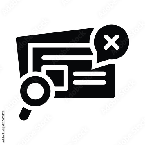  fake news glyph icon illustration vector graphic.eps