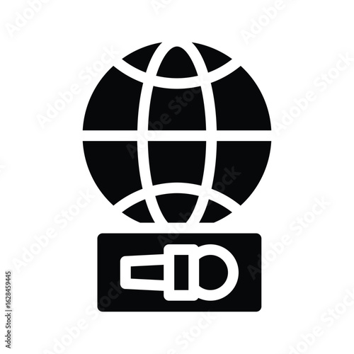  world news glyph icon illustration vector graphic.eps