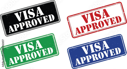 Secure your journey with official visa approval stamps for travel and business