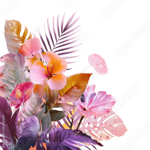 Wallpaper Mural Vibrant tropical bouquet, close-up Torontodigital.ca