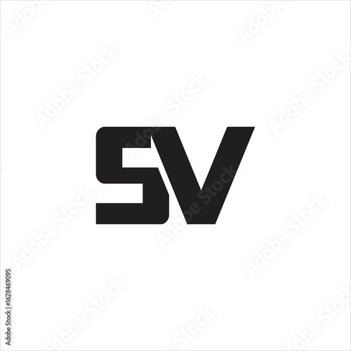 Minimal letter SV or VS logo design branding vector template. Free Download Minimal letter SV or VS logo design branding vector template. - GFXLoad