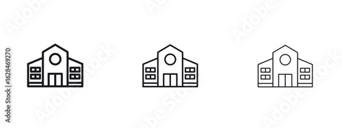school icon vector design template simple and clean