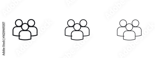 people icon vector design template simple and clean