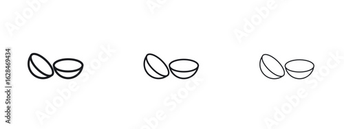 contact lenses icon vector design template simple and clean