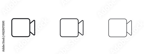 Video icon vector design template simple and clean