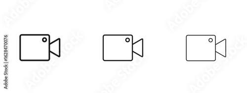 Video call icon vector design template simple and clean