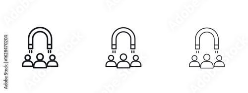 User engagement icon vector design template simple and clean