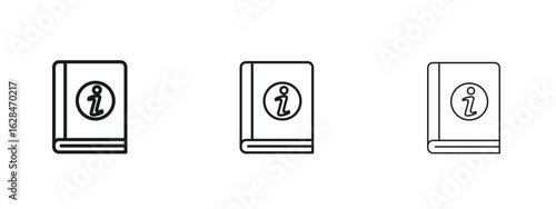 User guide icon vector design template simple and clean