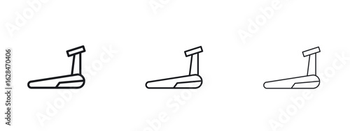 Treadmill icon vector design template simple and clean