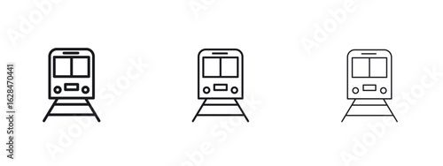 Train icon vector design template simple and clean