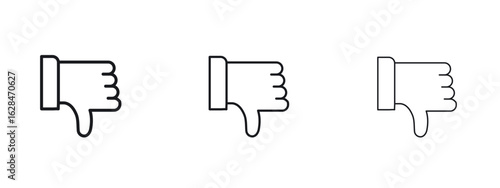 Thumbs down icon vector design template simple and clean