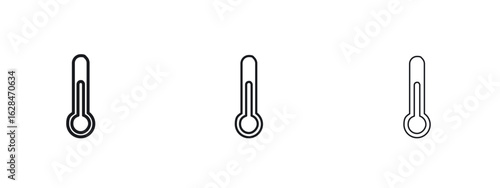 Thermometer icon vector design template simple and clean