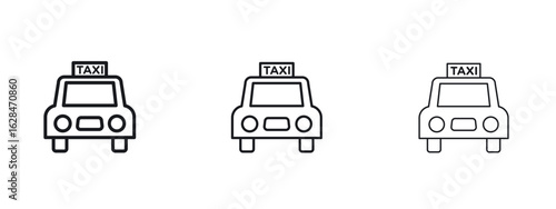 Taxi icon vector design template simple and clean