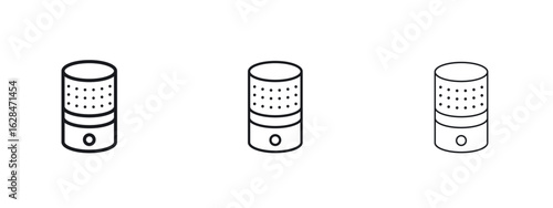 Smart speaker icon vector design template simple and clean