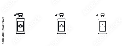 Sanitizer icon vector design template simple and clean