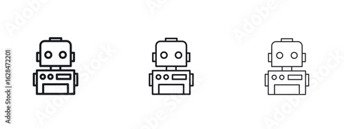 Robot icon vector design template simple and clean