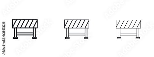 Roadblock icon vector design template simple and clean