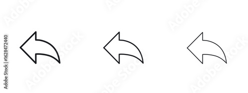 Reply icon vector design template simple and clean