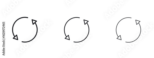 Repeat icon vector design template simple and clean