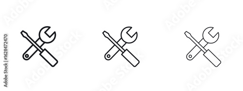 Repair tools icon vector design template simple and clean