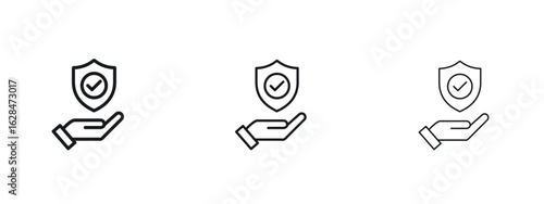 Policyholder icon vector design template simple and clean