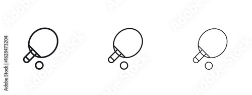 Ping pong icon vector design template simple and clean